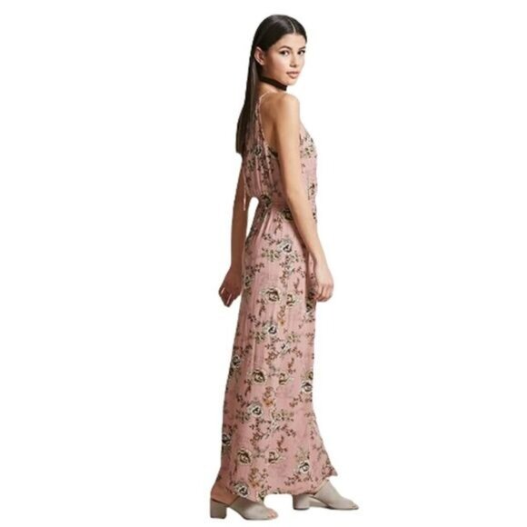 FOREVER 21 Floral High Neck Maxi‎ Dress Small NEW - Picture 2 of 8